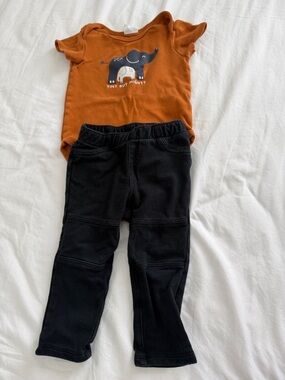 Baby 12-18 months tiny but mighty outfit.